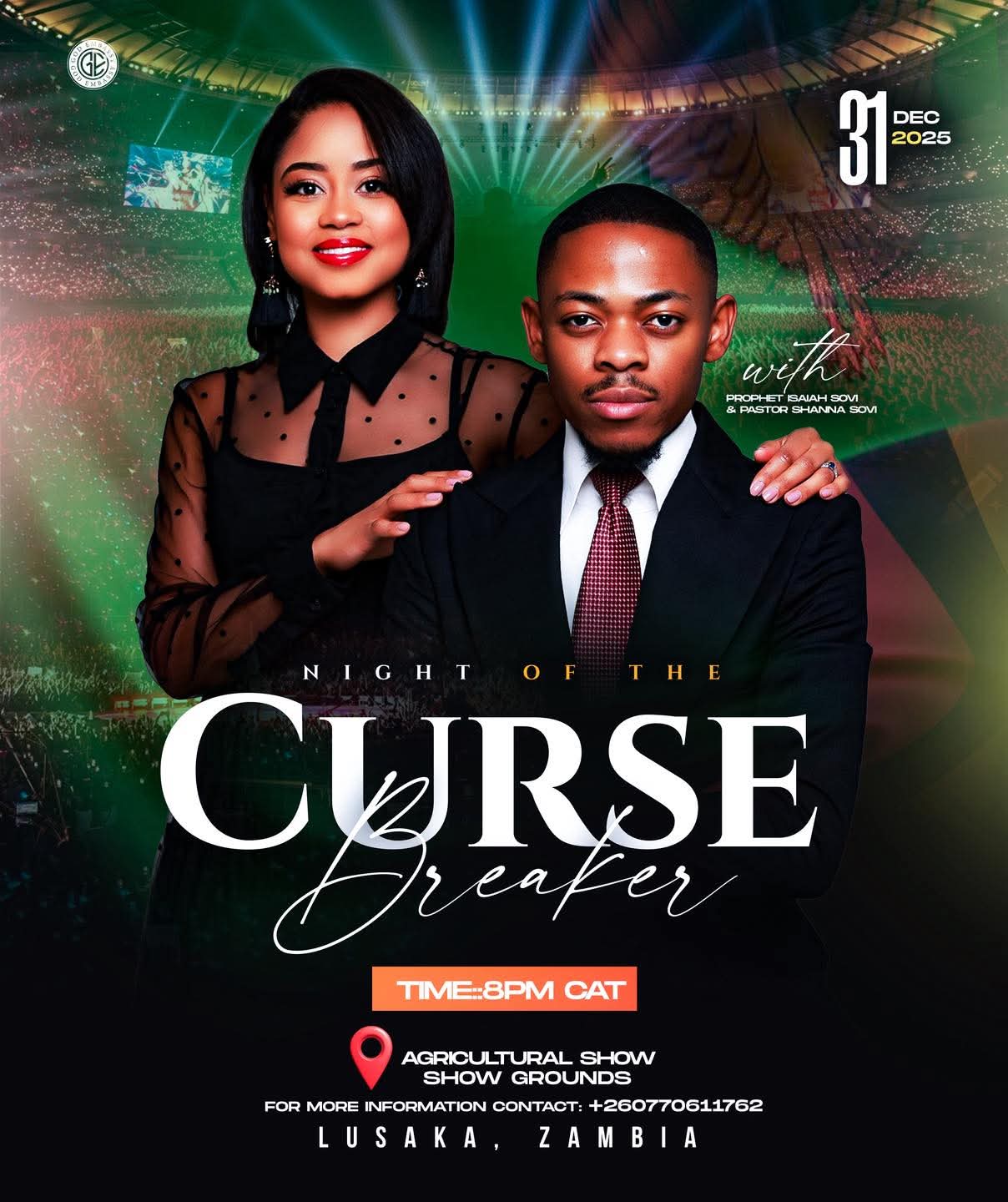 37 Prophecies Confirmed in 2025: Prophet Isaiah Sovi to Lead Night of the Curse Breaker Crossover Service in Lusaka
