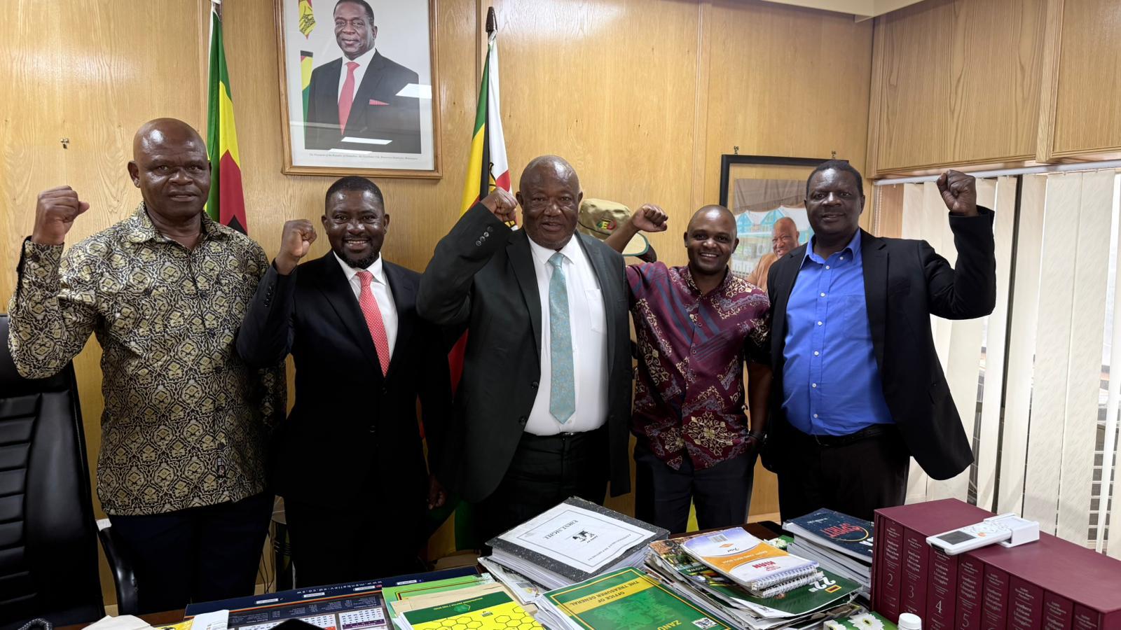 Tapfumaneyi Back in ZANU-PF, Praises Party Leadership After HQ Courtesy Visit